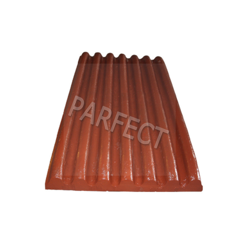 The concave plate of an impact crusher