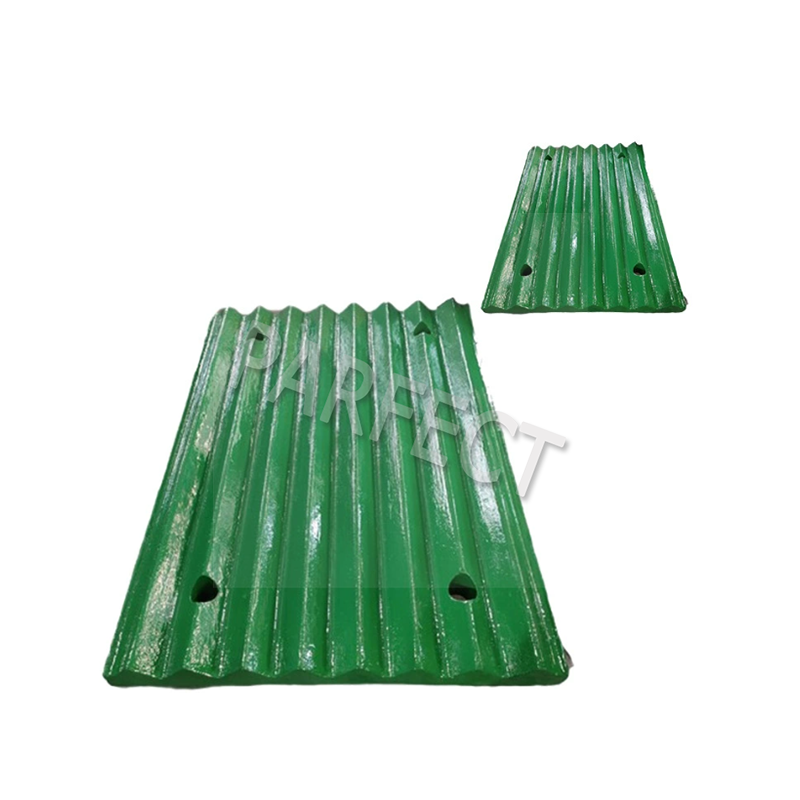 The concave plate of an impact crusher