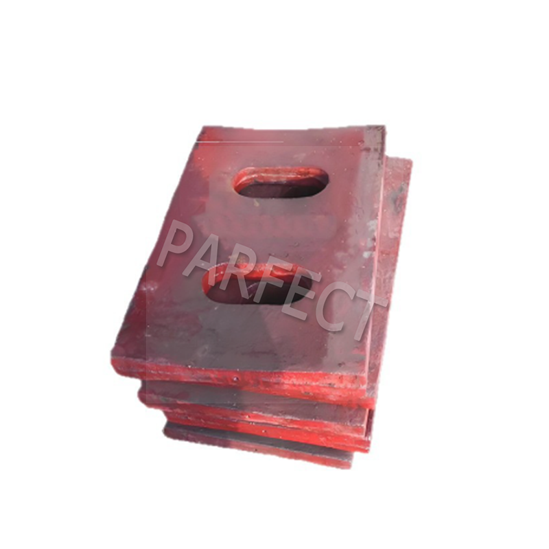 Jaw crusher wear resistant elbow plate