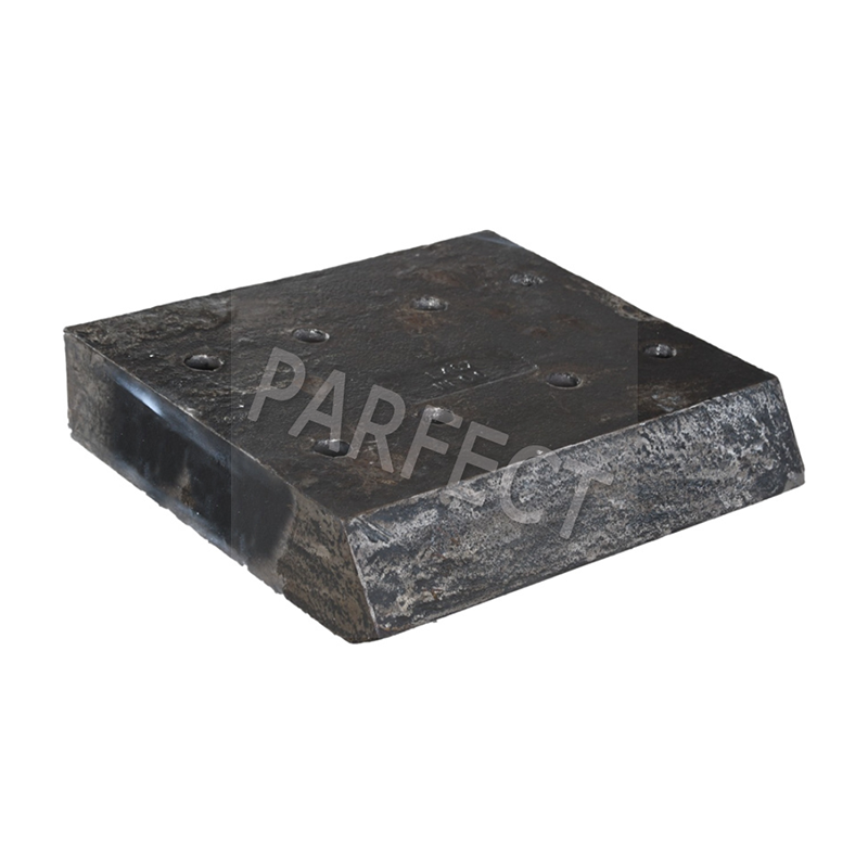 Crusher machining wear resistant liner plate