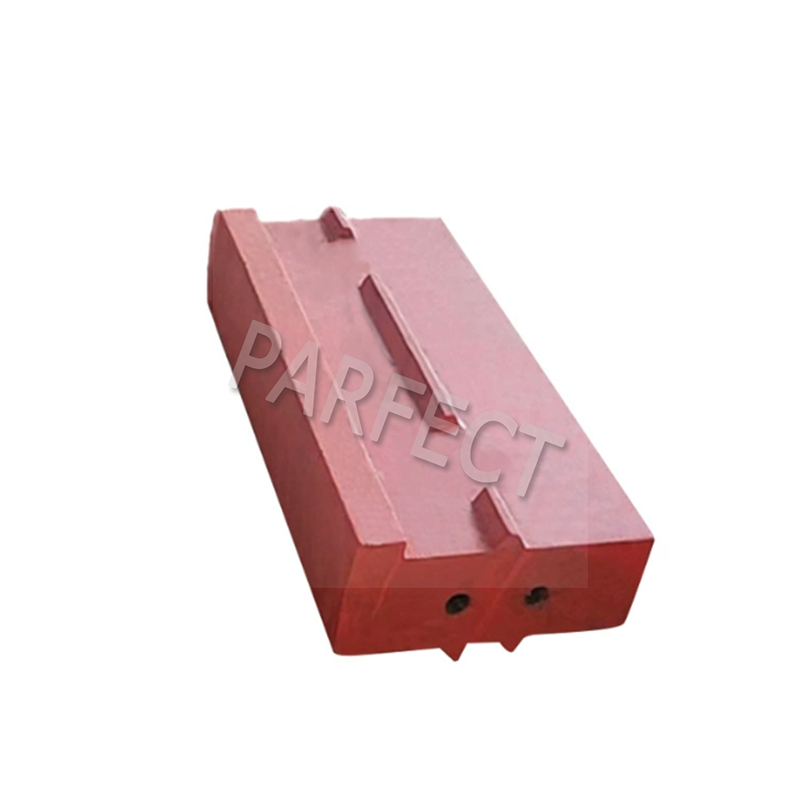 Crusher machining wear resistant liner plate