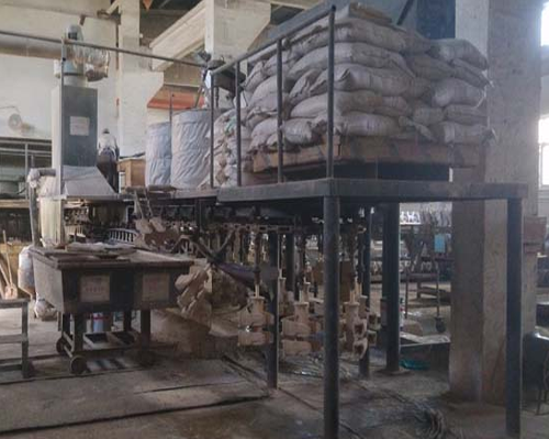 Automatic shell-forming line