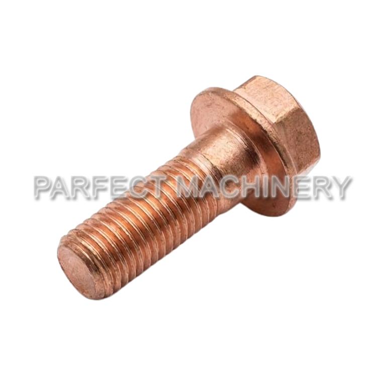 brass hex head bolt-cold headed brass part-cold forging 09