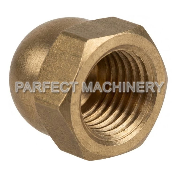 brass thread nut-cold headed brass part-cold forging 08